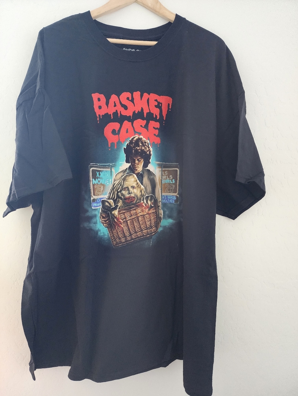 New Fright Rags Basket Case V1 Movie Graphic Tee, 100% Cotton, 4XL